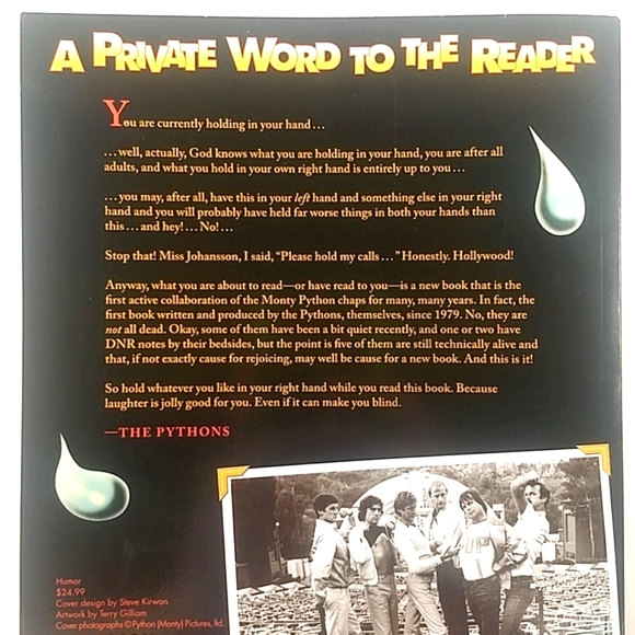 Monty Python LIVE Softcover Book 2009 - Picture 4 of 17